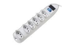 Protetor de linha 6 tomadas branco